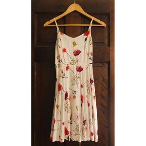 Floral fit and flare dress, Size XS
